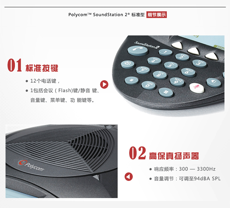 寶利通Polycom SoundStation 2 標準型